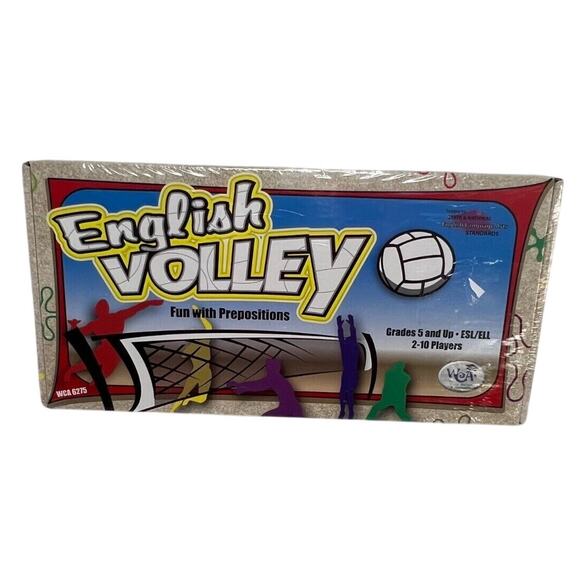 English Volley Fun With Prepositions Board Game WCA 6275 - Educational Game NIP - Picture 1 of 6